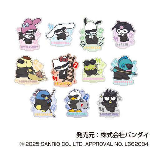 『サンリオキャラクターズ』アクリルステッカー まねっこーで スパイVer.【BOX】
